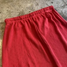 画像9: RED COLOR PUNCHING DESIGN BACK SLIT SKIRT / FREE (9)