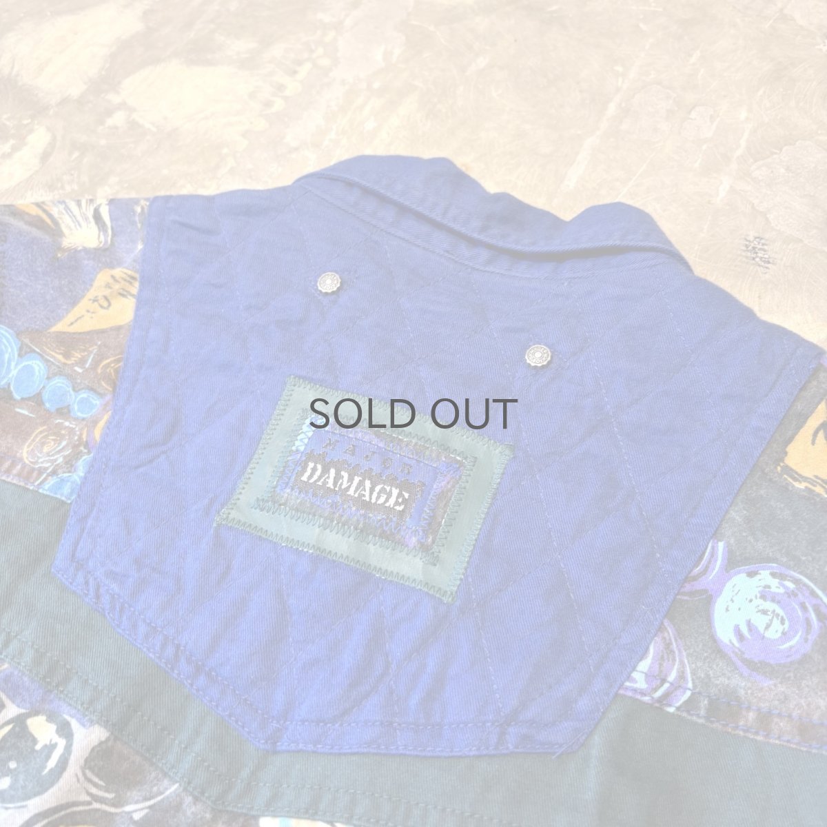 画像11: 90's "MAJOR DANAGE" ART PATTERN SWITCHED L/S SHIRT / Mens XL (11)