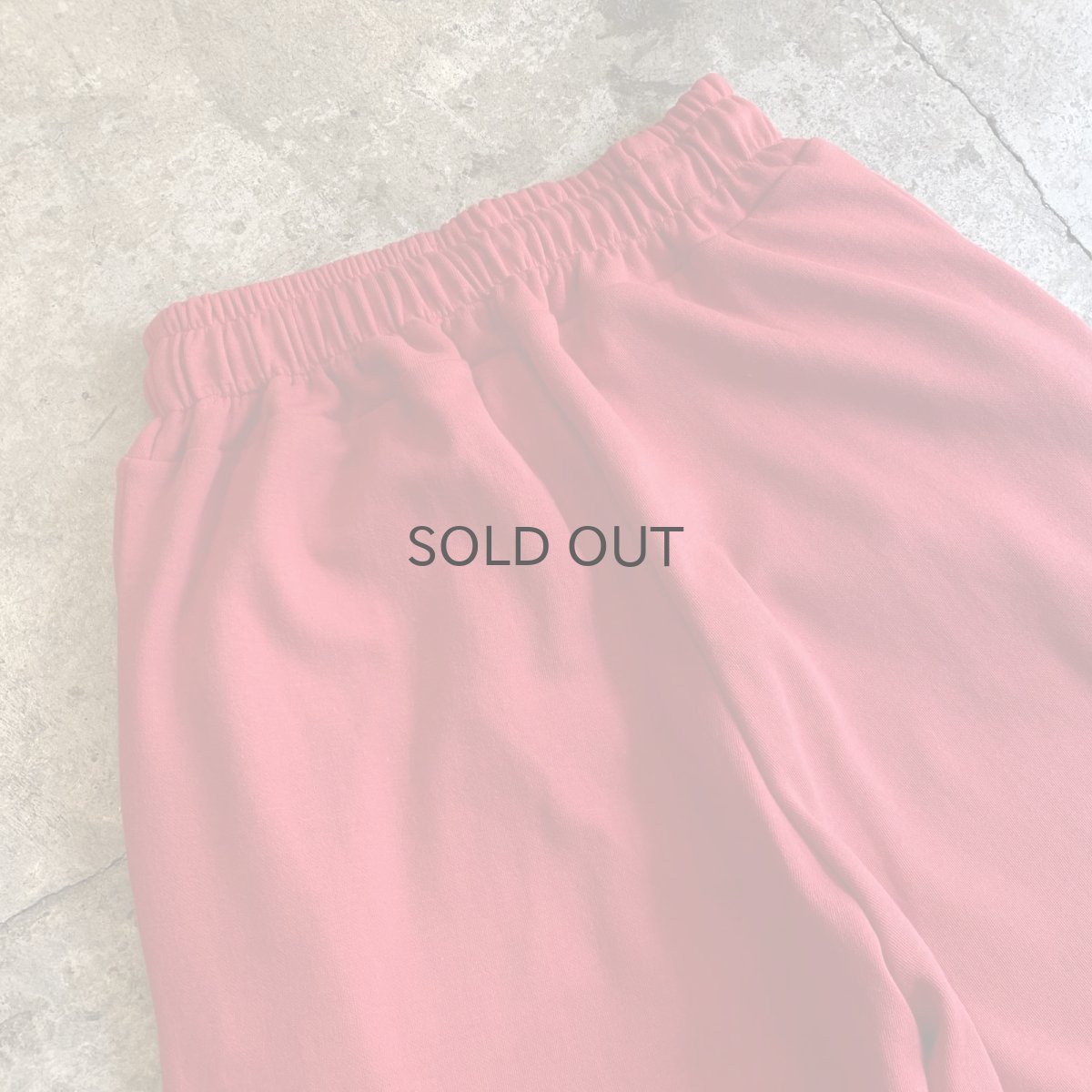 画像8: 【WONDERGROUND】TUCK COLOR WIDE SWEAT PANTS / RED / OS (8)