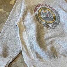 画像5: 90's "BIVERLY HILLS" FRONT EMBLEM PRINTED SWEAT / Mens M(L) / MADE IN USA (5)