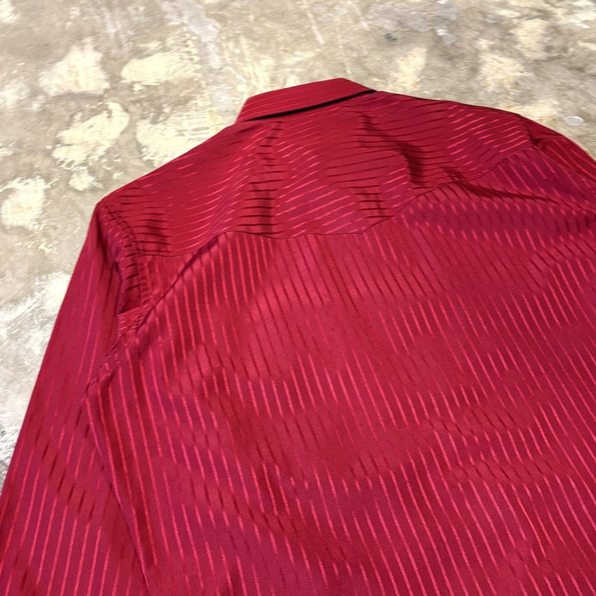 画像9: "WRANGLER" STRIPE PATTERN WESTERN L/S SHIRT / Mens L (9)