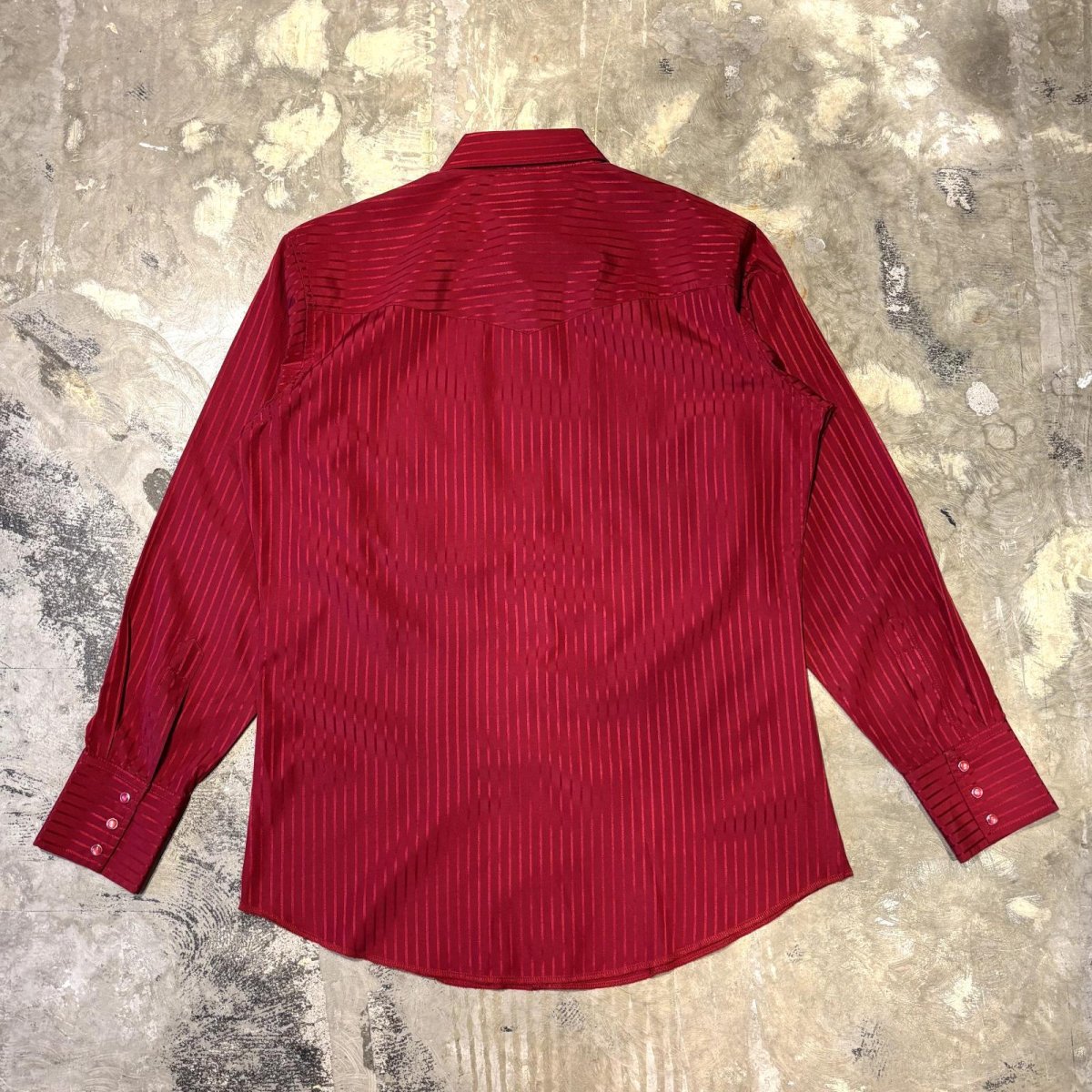 画像2: "WRANGLER" STRIPE PATTERN WESTERN L/S SHIRT / Mens L (2)