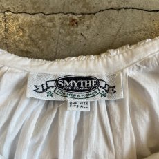 画像12: OLD FRONT RIBBON FRILL DESIGN L/S BLOUSE / Ladies L(ONE SIZE) / MADE IN USA (12)