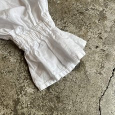 画像6: OLD FRONT RIBBON FRILL DESIGN L/S BLOUSE / Ladies L(ONE SIZE) / MADE IN USA (6)