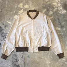 画像1: OLD BICOLOR COTTON ZIP UP JACKET / Mens L (1)