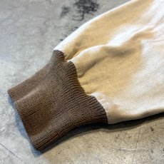 画像7: OLD BICOLOR COTTON ZIP UP JACKET / Mens L (7)