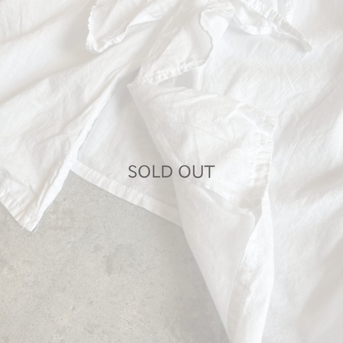 画像5: OLD FRONT RIBBON FRILL DESIGN L/S BLOUSE / Ladies L(ONE SIZE) / MADE IN USA (5)