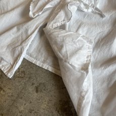 画像5: OLD FRONT RIBBON FRILL DESIGN L/S BLOUSE / Ladies L(ONE SIZE) / MADE IN USA (5)
