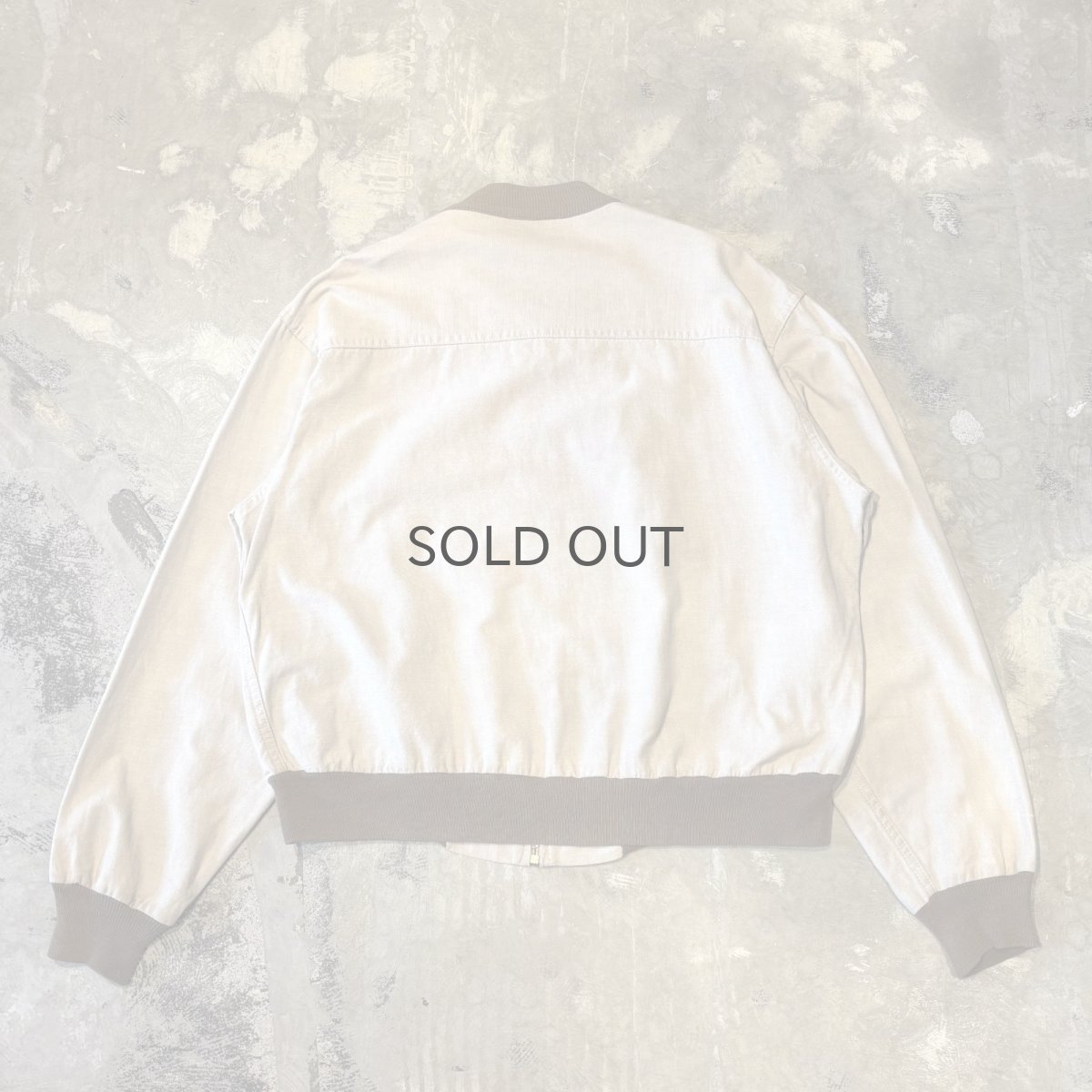 画像2: OLD BICOLOR COTTON ZIP UP JACKET / Mens L (2)