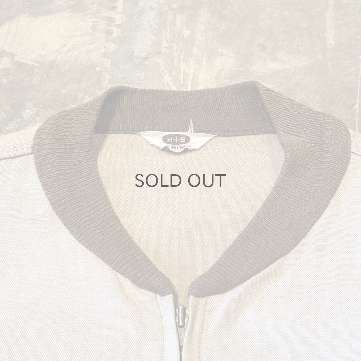 画像10: OLD BICOLOR COTTON ZIP UP JACKET / Mens L (10)