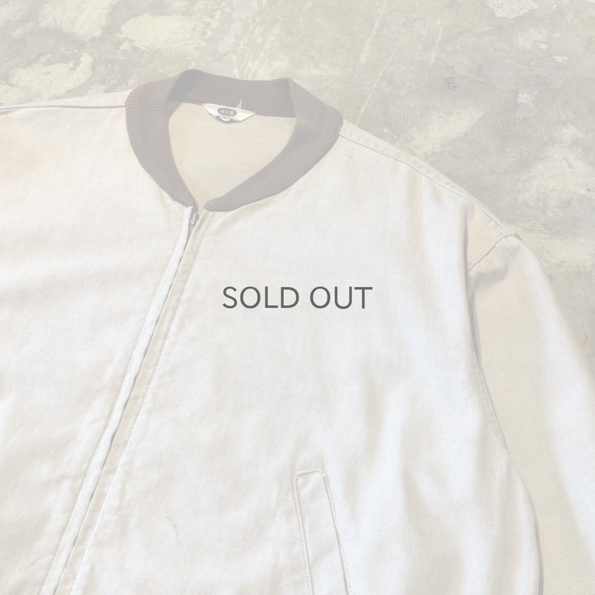 画像4: OLD BICOLOR COTTON ZIP UP JACKET / Mens L (4)