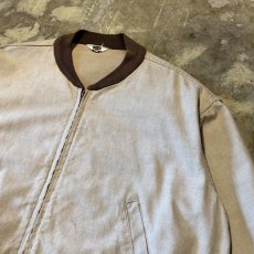 画像4: OLD BICOLOR COTTON ZIP UP JACKET / Mens L (4)