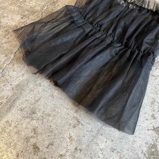 画像4: SHOULDER RIBBON DESIGN GATHER TULLE BUSTIER / Ladies S~M (4)