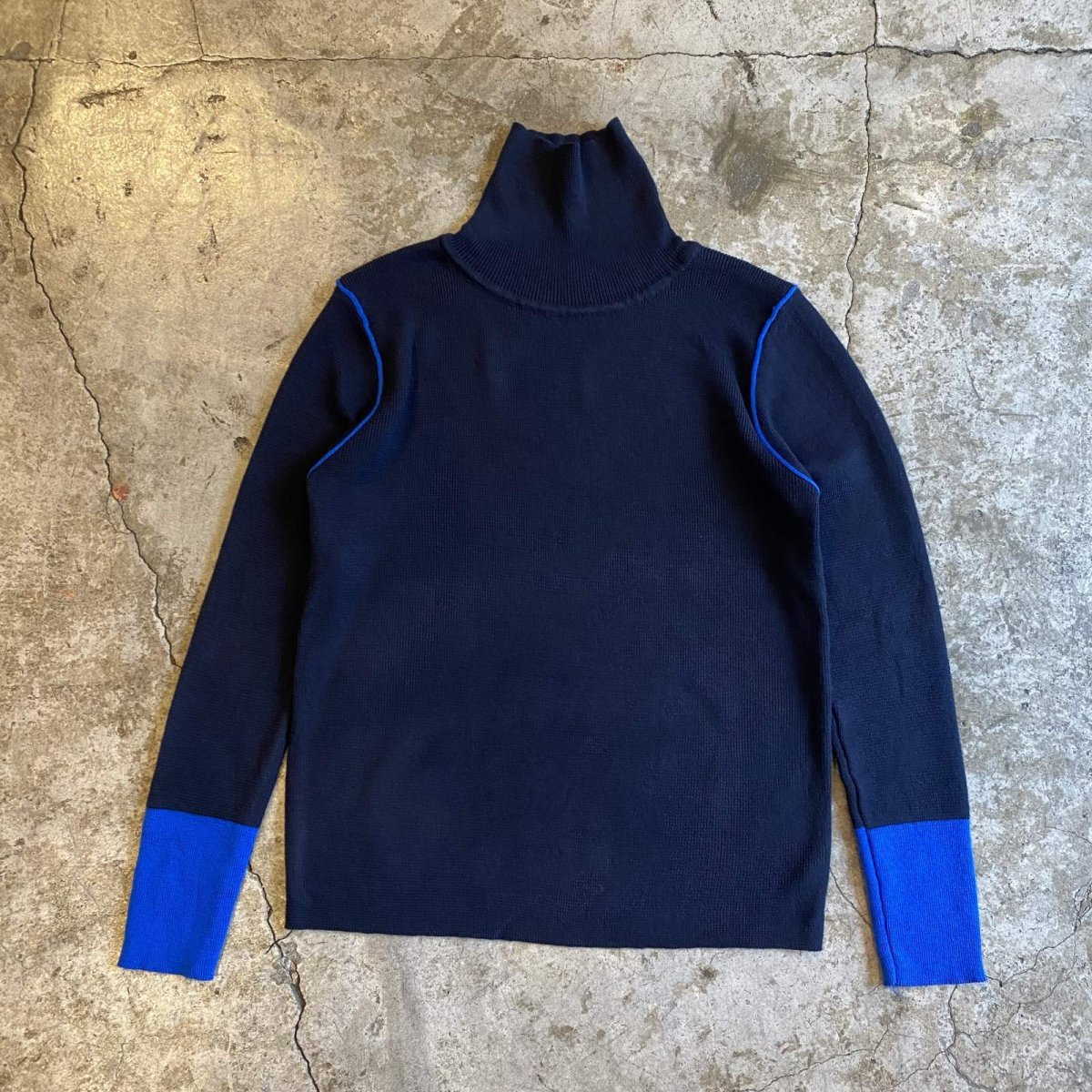 画像1: LINE POINT COLOR TURTLE DESIGN L/S TOPS / Ladies M (1)