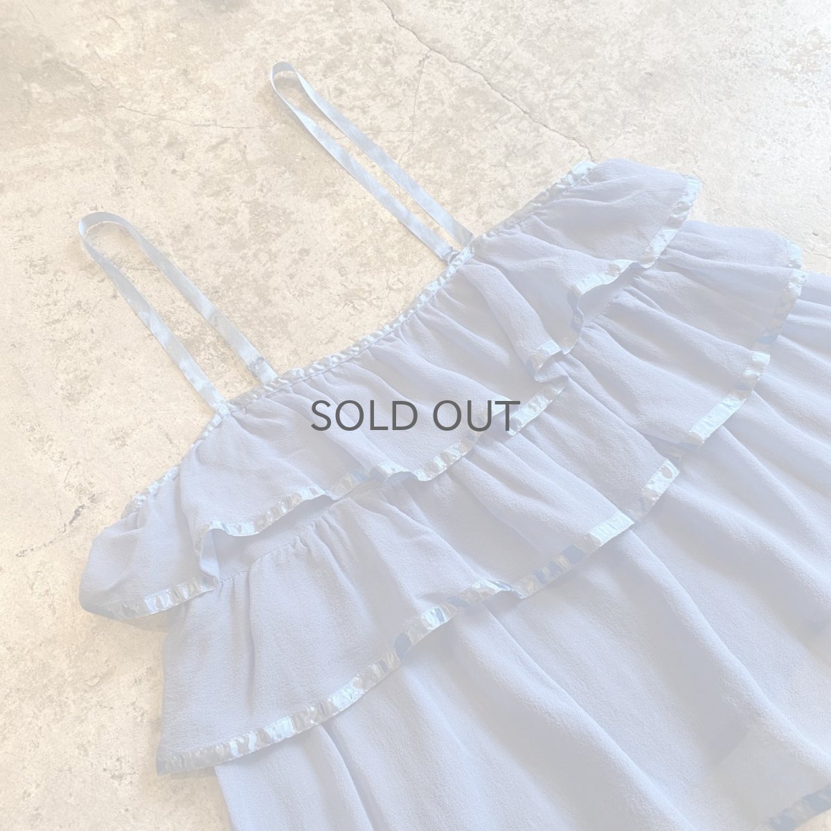 画像3: TIERED DESIGN COLOR SILK CAMISOLE TOPS / Ladies XS(S) (3)