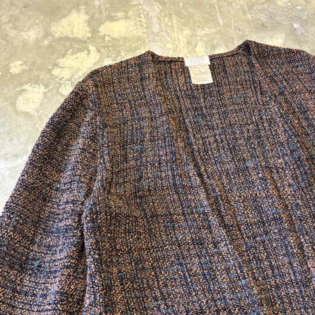 画像3: FRONT OPEN MIX KNIT CARDIGAN / Mens S(M) / MADE IN CANADA (3)