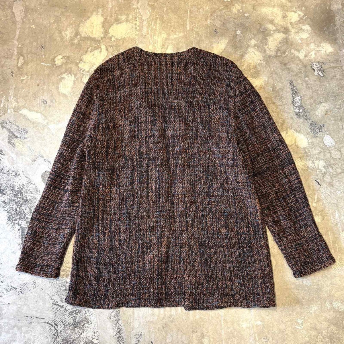画像2: FRONT OPEN MIX KNIT CARDIGAN / Mens S(M) / MADE IN CANADA (2)
