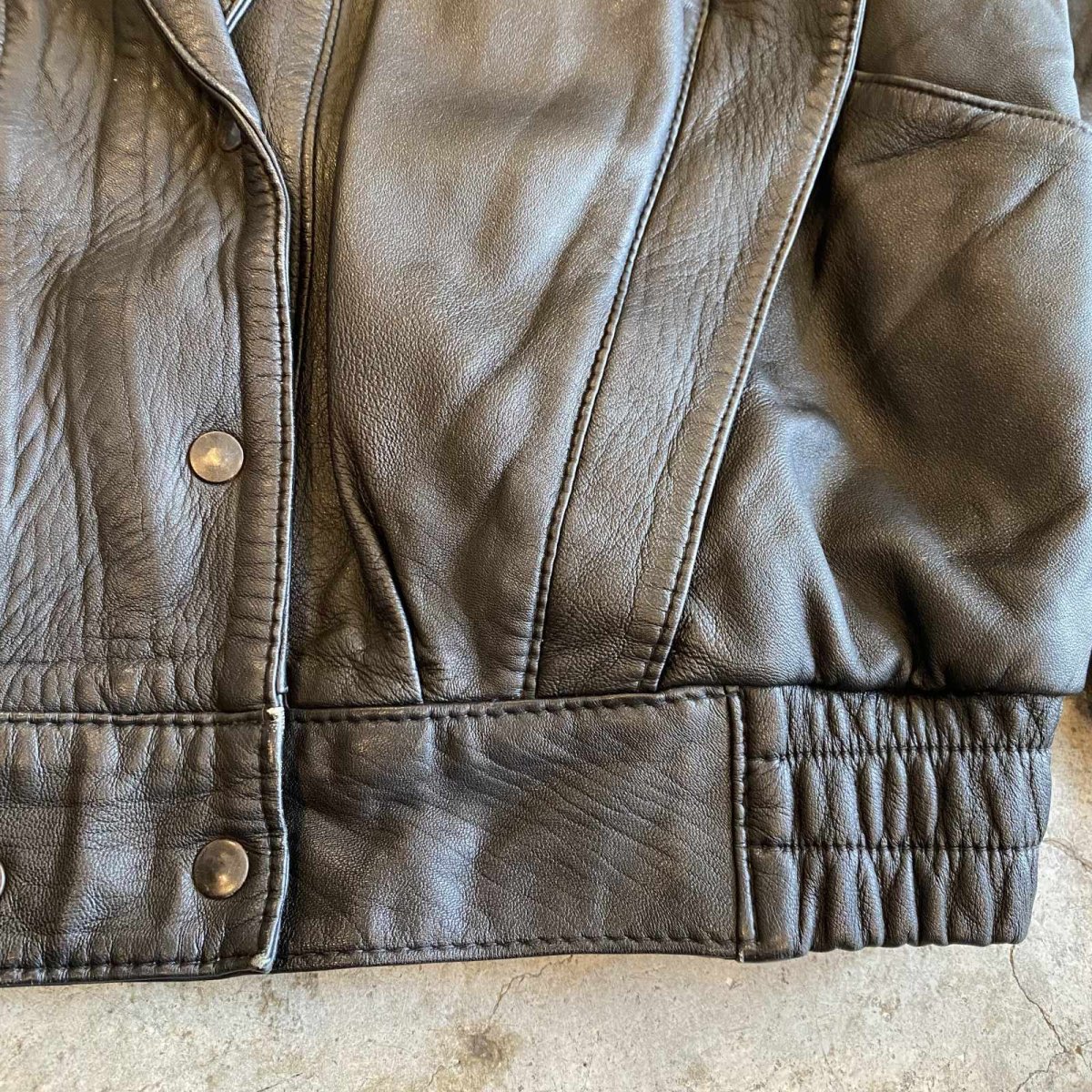 画像4: SHOULDER LAYERED LEATHER JACKET / Ladies L (4)