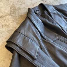 画像7: SHOULDER LAYERED LEATHER JACKET / Ladies L (7)