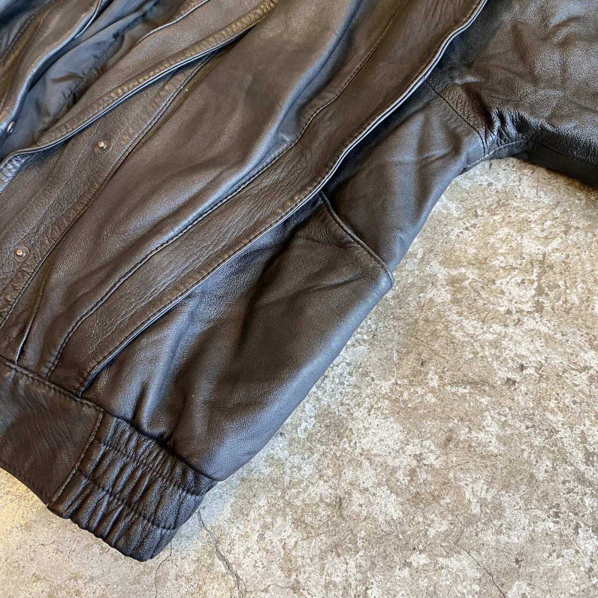 画像9: SHOULDER LAYERED LEATHER JACKET / Ladies L (9)