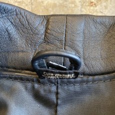 画像13: SHOULDER LAYERED LEATHER JACKET / Ladies L (13)