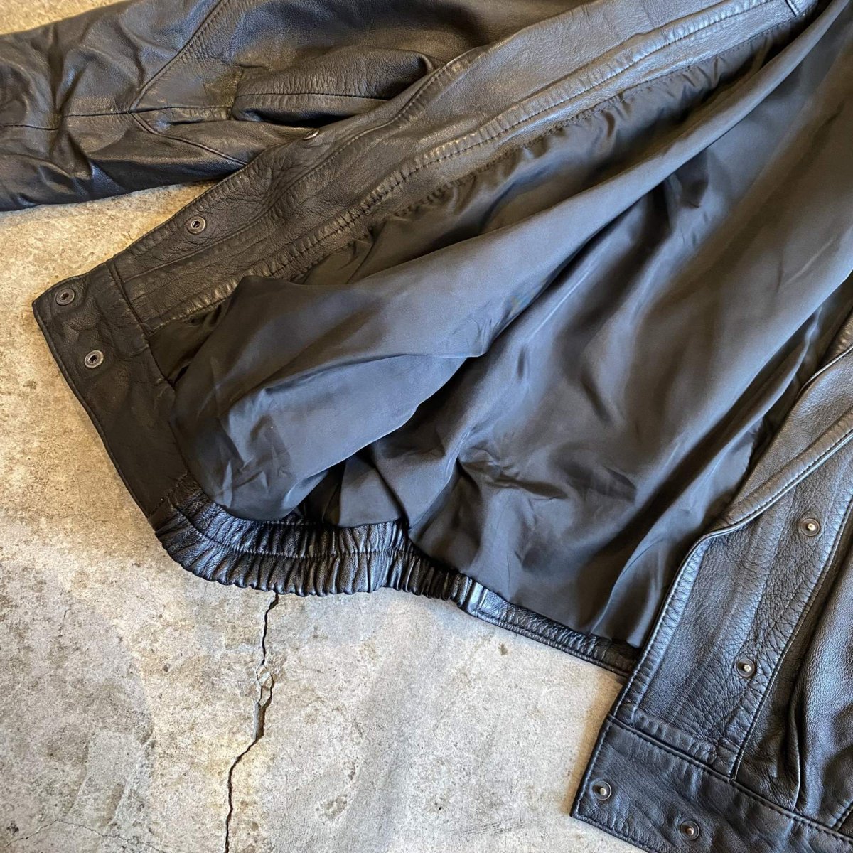 画像8: SHOULDER LAYERED LEATHER JACKET / Ladies L (8)