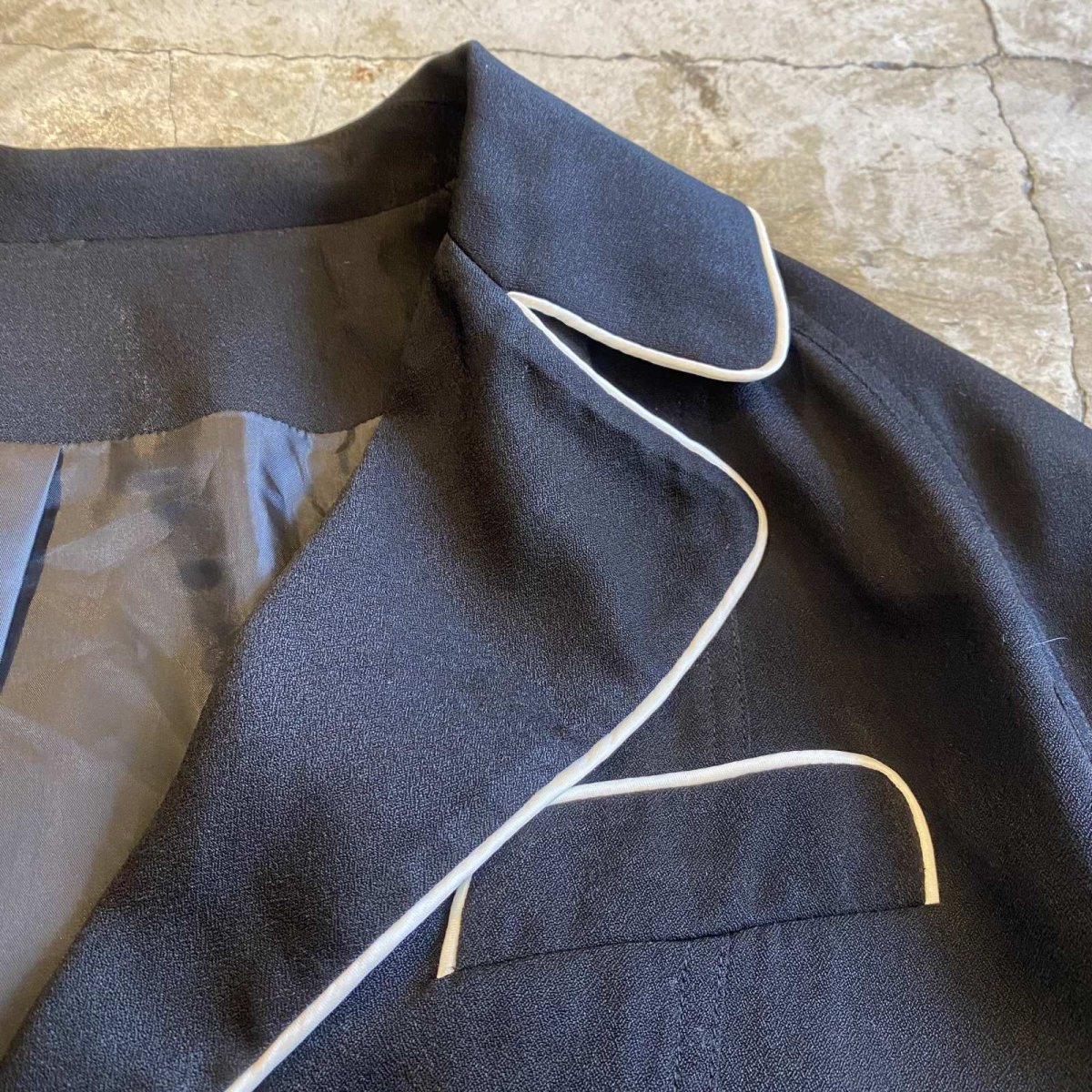 画像5: PIPING LINE DESIGN SHORT JACKET / Ladies L(M)  (5)