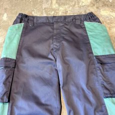 画像10: SIDE COLOR SWITCHED CARGO STYLE STRAIGHT PANTS / W32 (10)