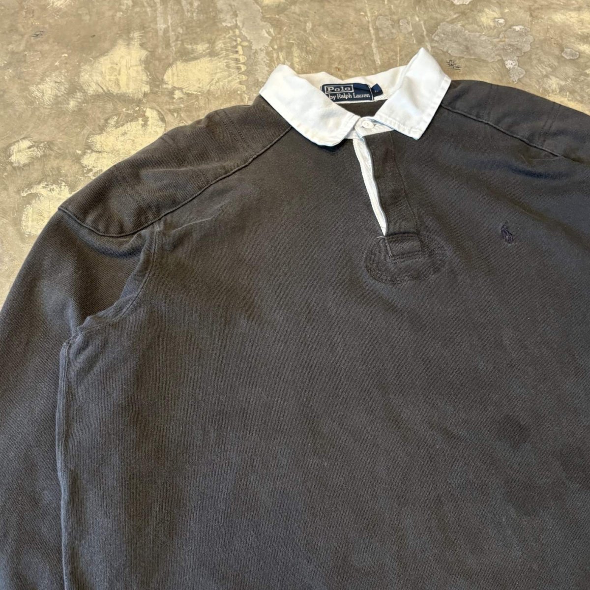 画像3: 【POLO RALPH LAUREN】PROTECTER PATCHED HALF BUTTON L/S SHIRT / Mens L (3)