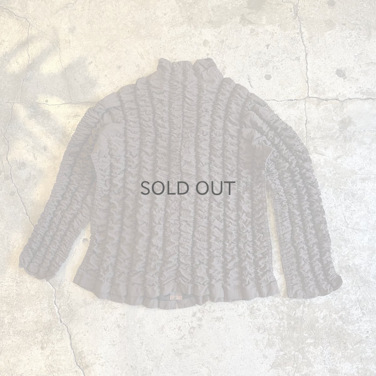 画像2: ALL OVER EMBOSS DESIGN ZIP UP L/S TOPS /  Ladies M~L (2)