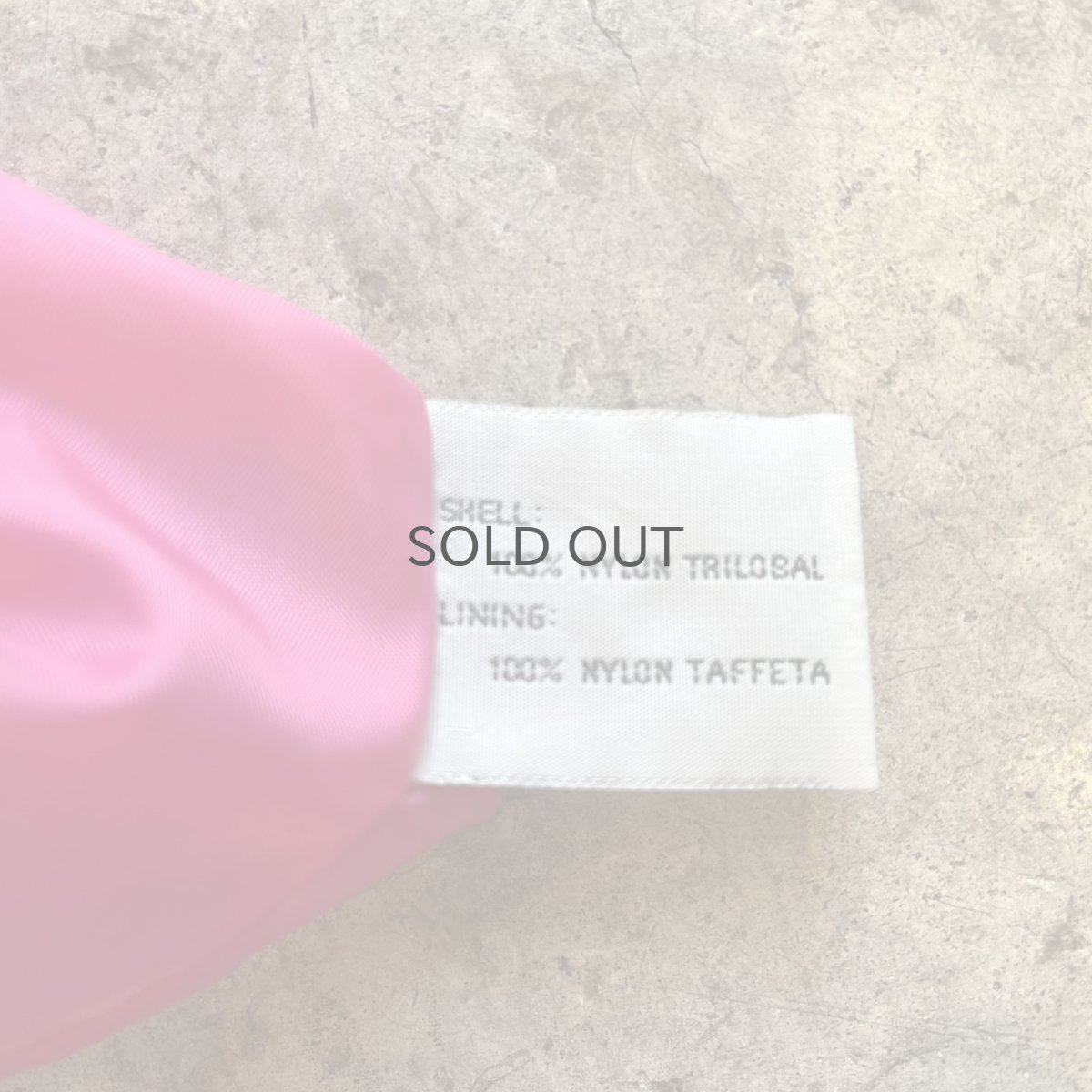 画像13: PINK COLOR VOLUME SLEEVE DESIGN HALF NECK NYLON JACKET / Ladies XL(ONE SIZE) (13)