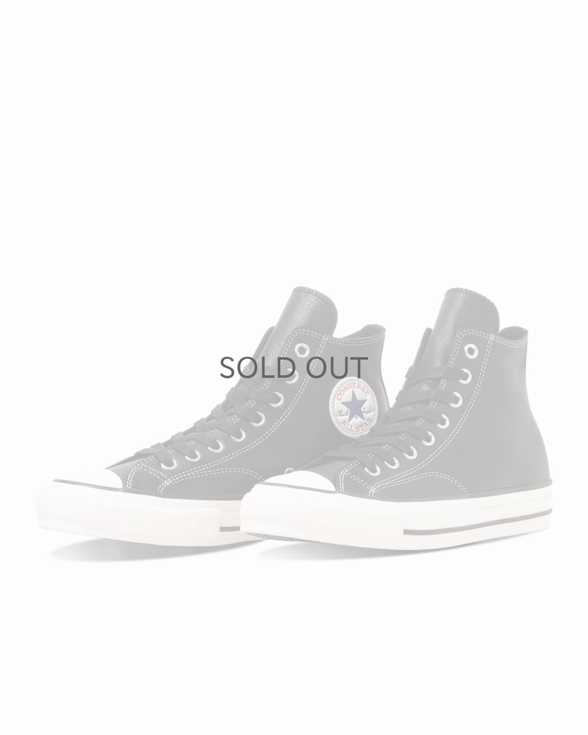 画像2: 【CONVERSE ADDICT】- CHUCK TAYLOR LEATHER HI / BLACK (2)