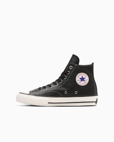 画像1: 【CONVERSE ADDICT】- CHUCK TAYLOR LEATHER HI / BLACK (1)