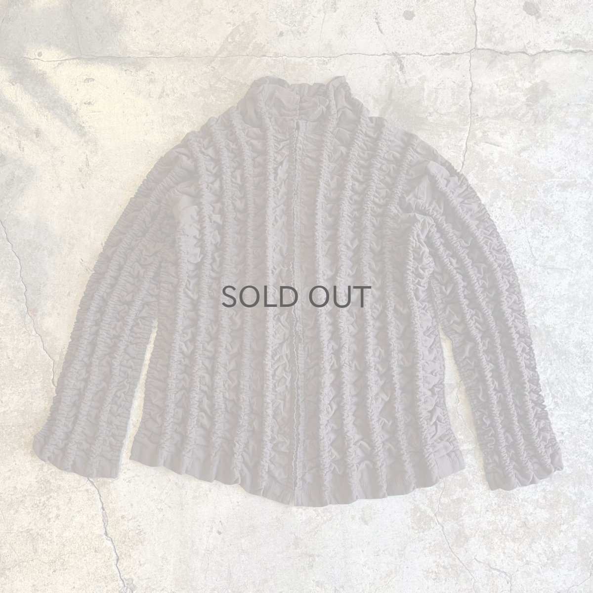 画像1: ALL OVER EMBOSS DESIGN ZIP UP L/S TOPS /  Ladies M~L (1)