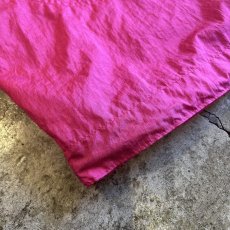 画像3: PINK COLOR VOLUME SLEEVE DESIGN HALF NECK NYLON JACKET / Ladies XL(ONE SIZE) (3)
