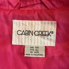 画像14: PINK COLOR VOLUME SLEEVE DESIGN HALF NECK NYLON JACKET / Ladies XL(ONE SIZE) (14)