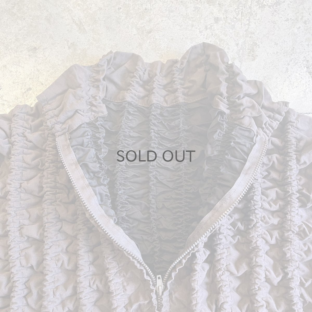 画像10: ALL OVER EMBOSS DESIGN ZIP UP L/S TOPS /  Ladies M~L (10)