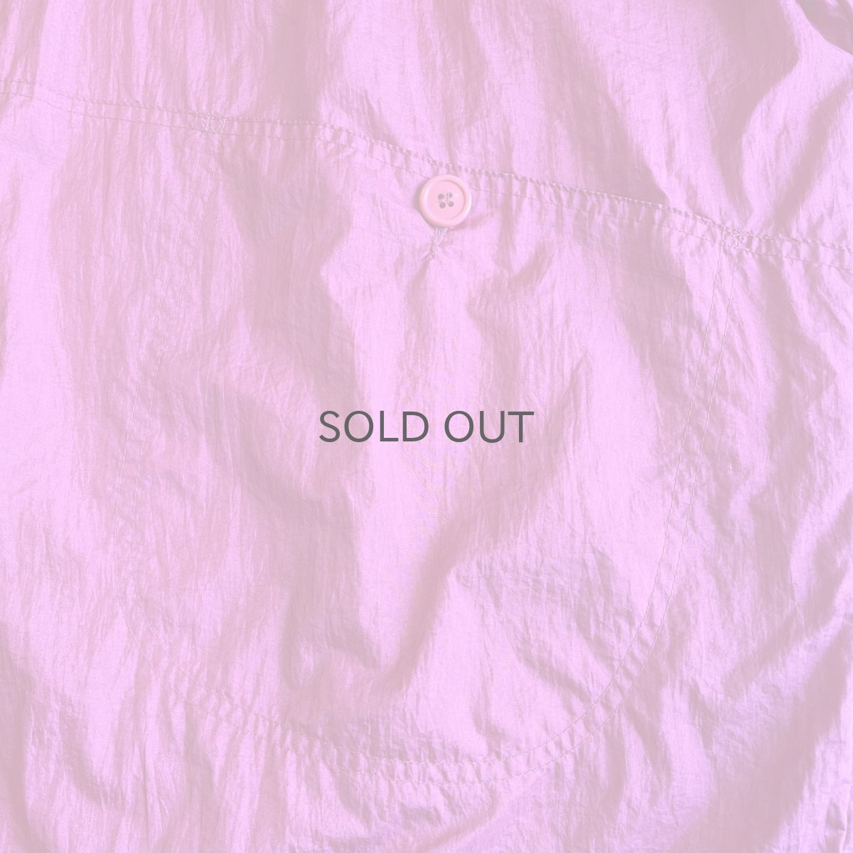 画像7: PINK COLOR VOLUME SLEEVE DESIGN HALF NECK NYLON JACKET / Ladies XL(ONE SIZE) (7)