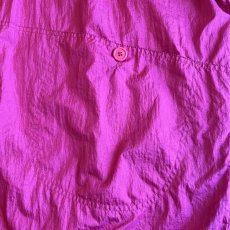 画像7: PINK COLOR VOLUME SLEEVE DESIGN HALF NECK NYLON JACKET / Ladies XL(ONE SIZE) (7)