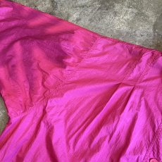 画像12: PINK COLOR VOLUME SLEEVE DESIGN HALF NECK NYLON JACKET / Ladies XL(ONE SIZE) (12)