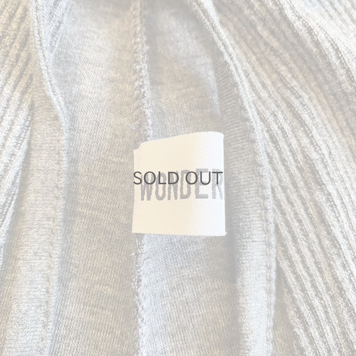 画像11: 【WONDERGROUND】RIB KNIT LAYERED WRAP PANTS / CHARCOAL / OS (11)