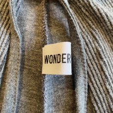 画像11: 【WONDERGROUND】RIB KNIT LAYERED WRAP PANTS / CHARCOAL / OS (11)