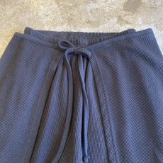 画像4: 【WONDERGROUND】RIB KNIT LAYERED WRAP PANTS / BLACK / OS (4)