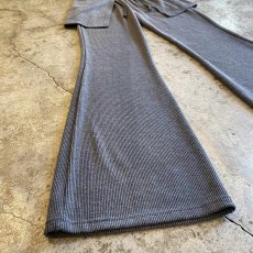画像3: 【WONDERGROUND】RIB KNIT LAYERED WRAP PANTS / CHARCOAL / OS (3)