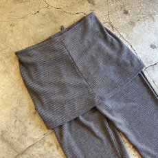 画像8: 【WONDERGROUND】RIB KNIT LAYERED WRAP PANTS / CHARCOAL / OS (8)