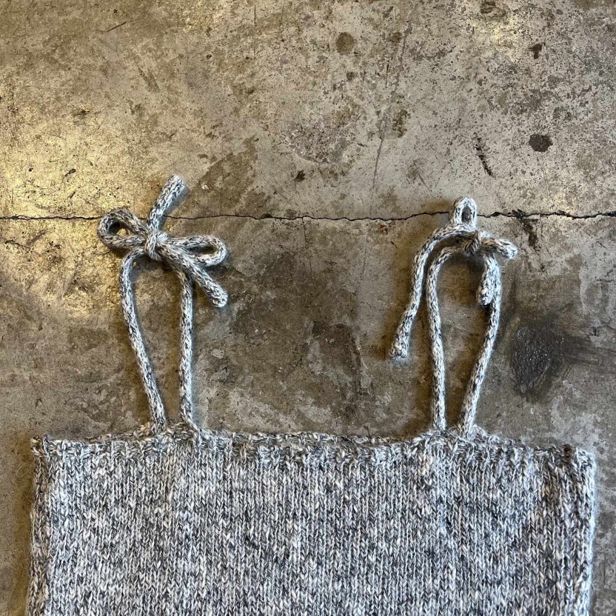 画像6: KNIT DESIGN SLIPKNOT CAMISOLE / Ladies M / GREY (6)