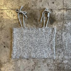 画像1: KNIT DESIGN SLIPKNOT CAMISOLE / Ladies M / GREY (1)