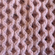 画像10: PINK COLOR MESH DESIGN L/S KNIT TOPS / Ladies L (10)
