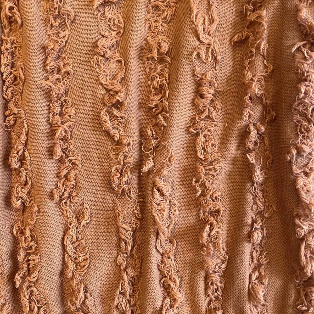 画像10: ALL OVER SHORT FRINGE LINE DESIGN L/S CARDIGAN / Ladies L (10)