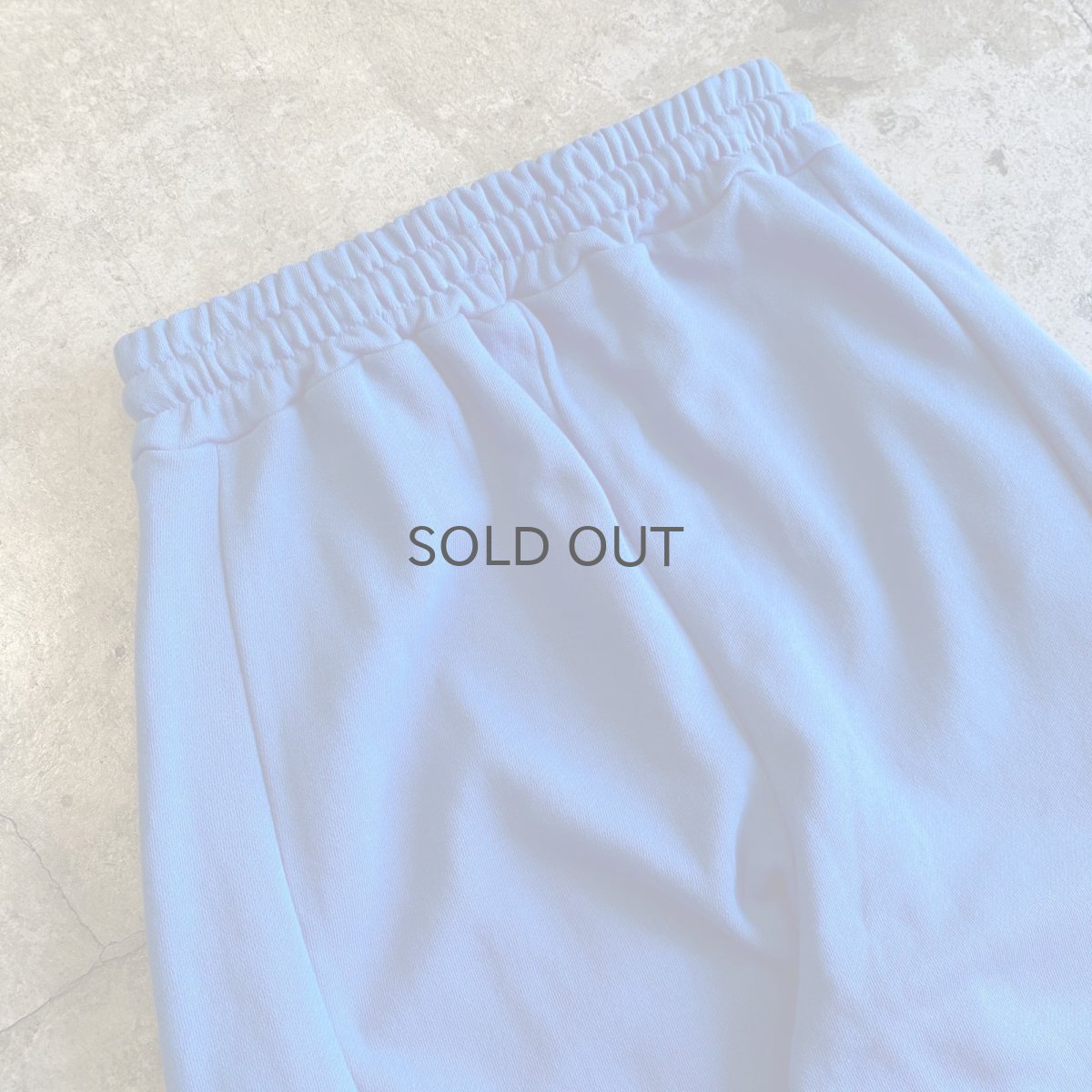 画像8: BLUE COLOR DESIGN DRAW CORD WIDE SWEAT PANTS / FREE~W35 (8)